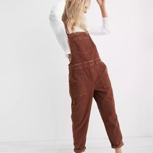 Aerie werk & play corduroy overalls
